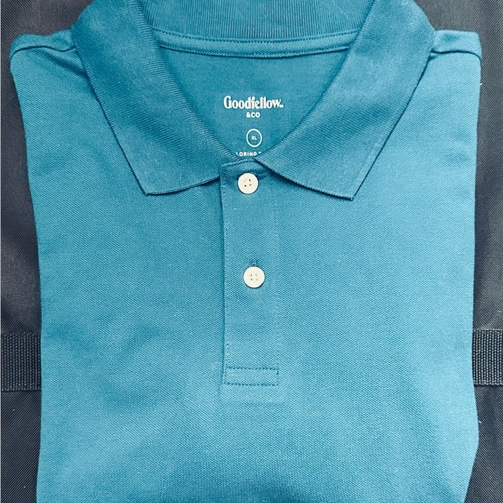 Goodfellow & Co Men's Ocean Blue Polo Shirt Size XL